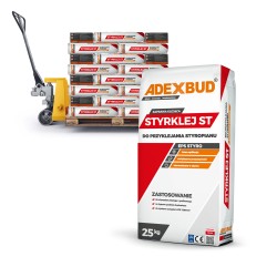 Paleta kleju Styrklej ST do styropianu 48 worków. Bezpłatna dostawa!