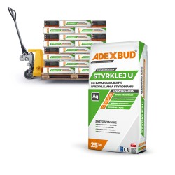 Paleta Styrklej U do styropianu i siatki  48 worków. Bezpłatna dostawa!