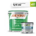 10x Tynk silikatowo-silikonowy SiSi 25kg w zestawie z gruntem