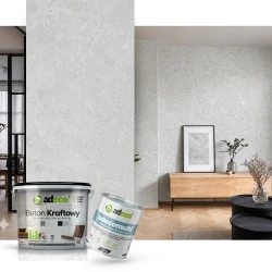 Beton architektoniczny do wnętrz 9 kg w zestawie na 5 m²