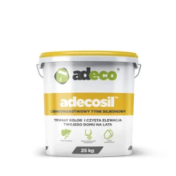 Adecosil silikonowy tynk elewacyjny 25 kg na 10 m² baranek
