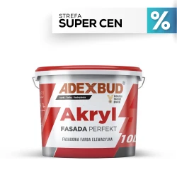Wiosena promocja na białą farbę akrylową Fasada Perfekt 10 L