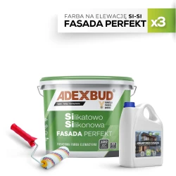 Zestaw 3x Fasada Perfekt SiSi 10 L na 150 m² z gruntem