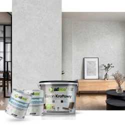 Beton do wnętrz kompletny 18 kg zestaw z gruntem na 10 m²